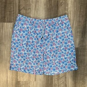 Peter Millar Seaside Baja Flowers Starfish Swim Trunks - XL
